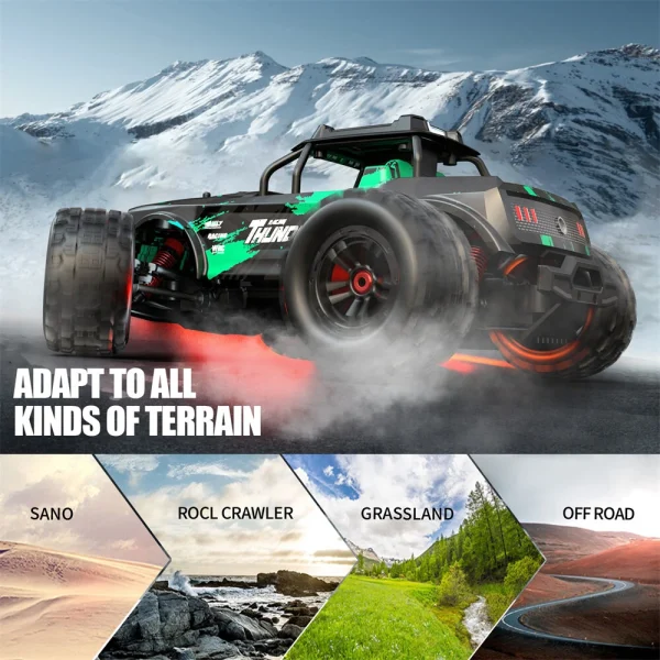 SMRC 1213 PRO RTR 1/14 2.4G 4WD 55km/h Brushless RC Car Full Proportional LED Light Vehicles Models Metal Diff Drive Shaft Gears Toys - Image 3
