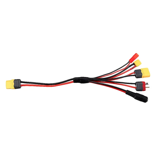 20cm 20AWG 4.0mm Banana Plug to XT60 XT30 DC5.5 T Plug Charger Adapter Cable for IMAX B6 ISDT Charger - Image 7