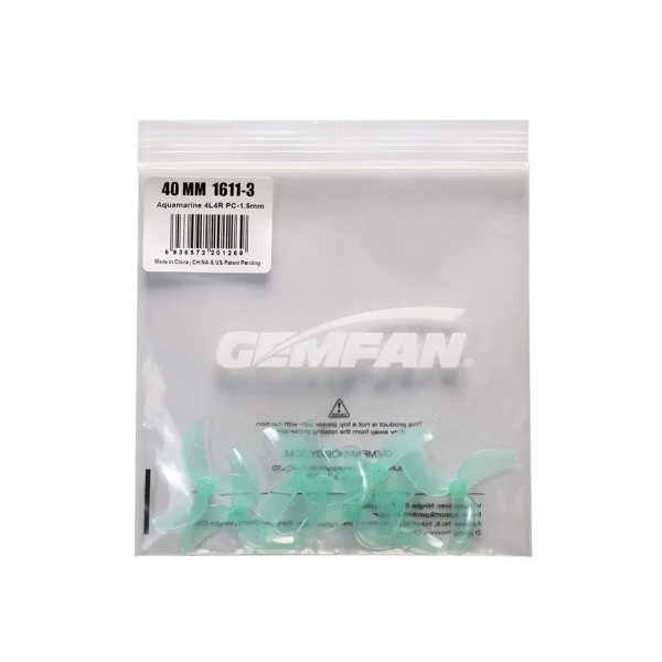 4 Pairs / 8 Pairs GEMFAN 1611 40mm 1.6 Inch 3 Blade PC Propeller 1mm / 1.5mm for FPV Racing Drones Compatible with 0802 1102 Motor - Image 8