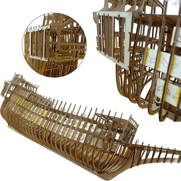 Silent Mary DIY Wooden Pirates Ship Model Kit Building Model Handmade Gift - Image 5