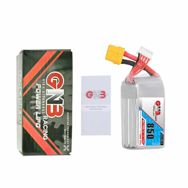 Gaoneng 14.8V 850mAh 80C 4S LiPo Battery XT60 Plug for RC Drone - Image 5