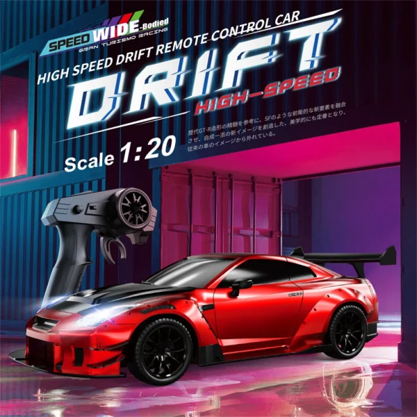 SZRC 080 RTR 1/20 2.4G 4WD Drift RC Car Mini Race LED Light High Speed Racing On-Road Full Proportional Classic Retro Electric Remote Radio Control Vehicles Model Toys - Image 3