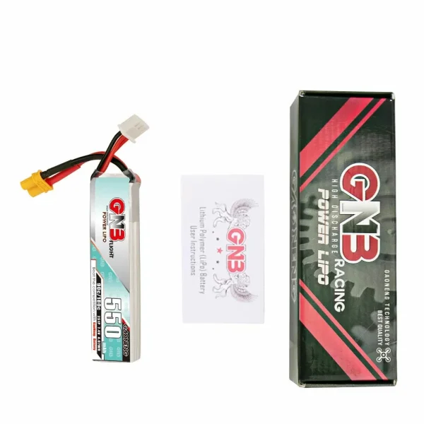 Gaoneng GNB 7.4V 550mAh 90C 2S XT30 Plug Lipo Battery for Happymodel Crux3 TinyGo Beta75 Pro Whoop RC FPV Racing Drone - Image 6