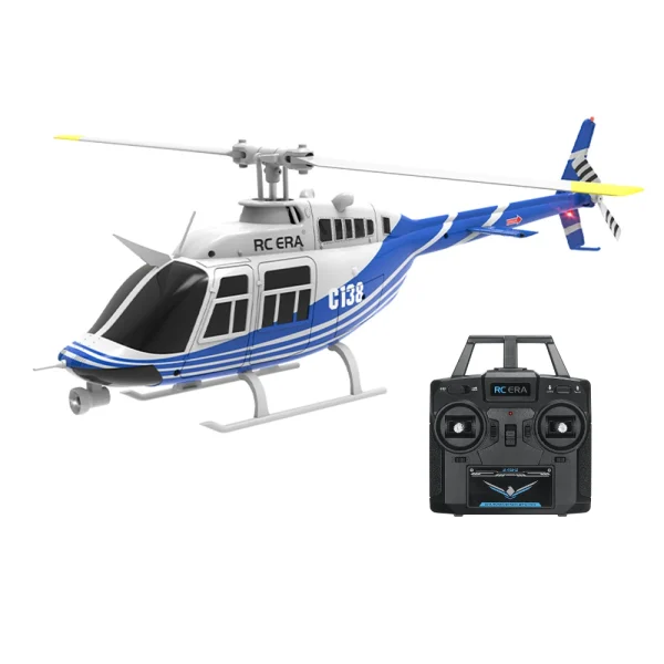 RC ERA C138 Bell 206 2.4G 6CH 6-Axis Gyro 1:33 Scale Altitude Hold Flybarless RC Helicopter RTF - Image 3