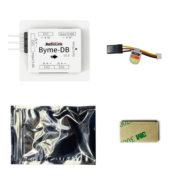 RadioLink Byme-DB Flight Controller Built-in Gyroscope for Delta Wing Micro Fixed Wing Paper Plane J10 SU27 F22 - Image 4