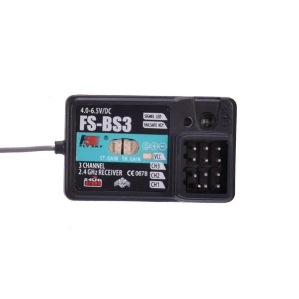 Flysky FS-BS3 2.4GHz 3CH AFHDS RC Receiver with Gyro Stabilization System for Flysky FS-IT4S IT4 FS-GT2 FS-GT2E GT2F Transmitter - Image 3