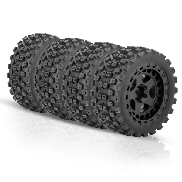 4PCS Upgraded Tires Wheel Rims for Arrma 1/18 2S Typhon Grom RC Cars Vehicles Models Spare Parts Accessories - Image 8