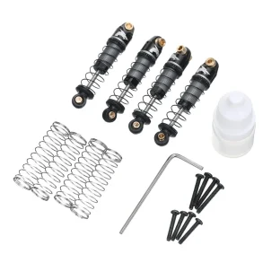 4PCS UDIRC UCX2405 UCX2405 PRO SCX24 1/24 RC Car Upgraded Parts Oil Filled Shock Absorbers Dampers UCX24-P086 Vehicles Models Spare Accessories