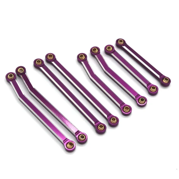 8Pcs Metal Po Linkage Tie Link Rod Kit JJRC C8801 Austar AX-8560 TRX4M 1/18 RC Car Parts - Image 3