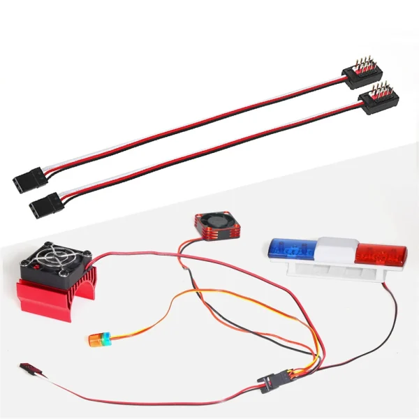 R189 4-in-1 Hub Signal Line Parallel Y Cable Aircraft RC Cars Vehicles Models ESC Servo Radiator LED Light Parts - Image 4