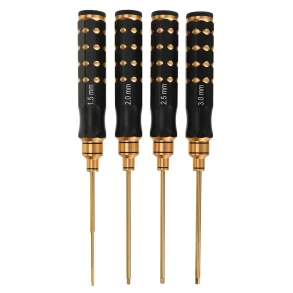 4Pcs 1.5/2.0/2.5/3.0mm Titanium Alloy Hex Screwdriver Tool Kit for RC FPV Drone