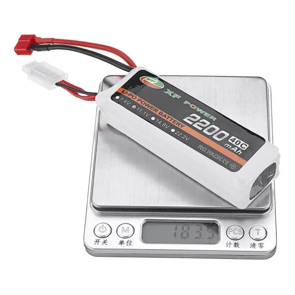 XF POWER 11.1V 2200mAh 40C 3S Lipo Battery T Plug for RC Car Helicopter - Image 9