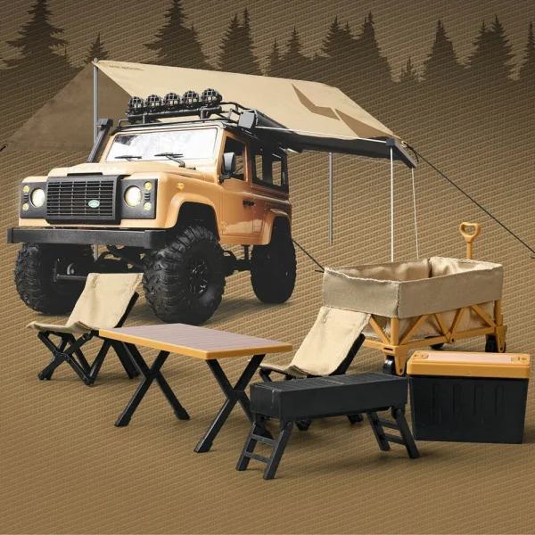 MN-85K Model 1/12 Simulation Outdoor Off-road Camping Equipment Radio-controlled RC Car Mood Collection Accessories Toy Decoration Parts - Image 2
