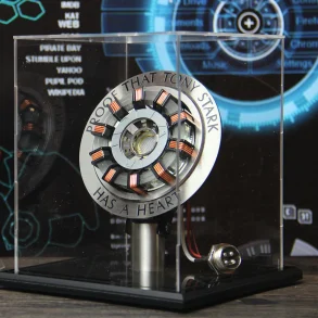 1:1 Aluminum Alloy Arc Reactor DIY Model MK2 Led Light Mark Chest Tony Heart Lamp Light DIY Model Science Toy