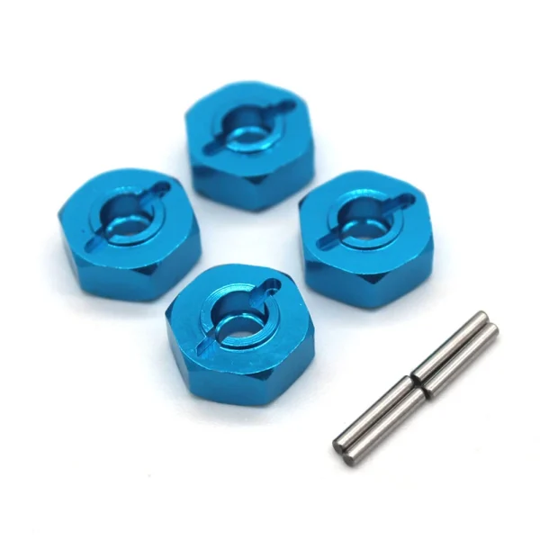 4PCS Upgraded Metal Parts Hexagonal Adapter for 1/14 ZD Racing MT16 Rlaarlo JIUSI MT14R PT14R RC Cars Vehicles Models Spare Accessories - Image 2