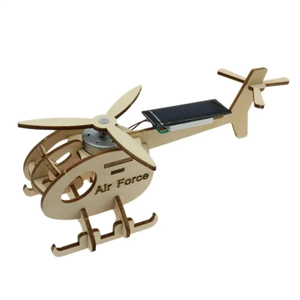 Mini Solar Plane Assembled Toy Kids Handmade Interesting Invention Educational Science Experiment DIY Gift Puzzle - Image 3