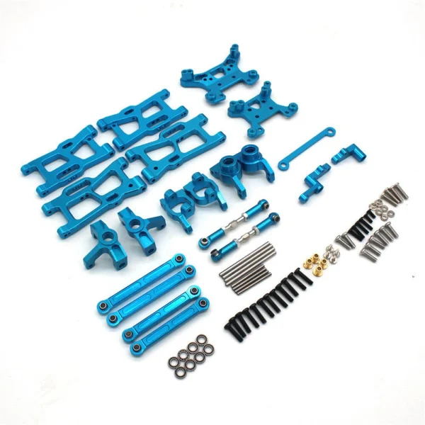 Upgraded Metal Parts Front Rear Suspension Arms Steering Cups C Hubs Rear Wheel Seats Set for Wltoys 124008 124010 1/12 RC Cars Vehicles Models Spare Accessories - Image 3