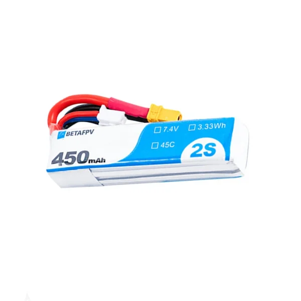 2PCS BETAFPV 7.4V 450mAh 45C 2S LiPo Battery XT30 Plug for Flywoo FlyLens 85 Betafpv Pavo Pico Metro85 Metro85 HD Beta75X Whoop RC FPV Racing Drone - Image 3