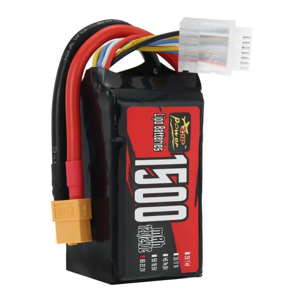ZOP Power 6S 22.2V 1500mAh 120/240C 33.3Wh LiPo Battery XT60 Plug for SpeedyBee Master 5 Geprc Cinelog35 Analog - Image 6