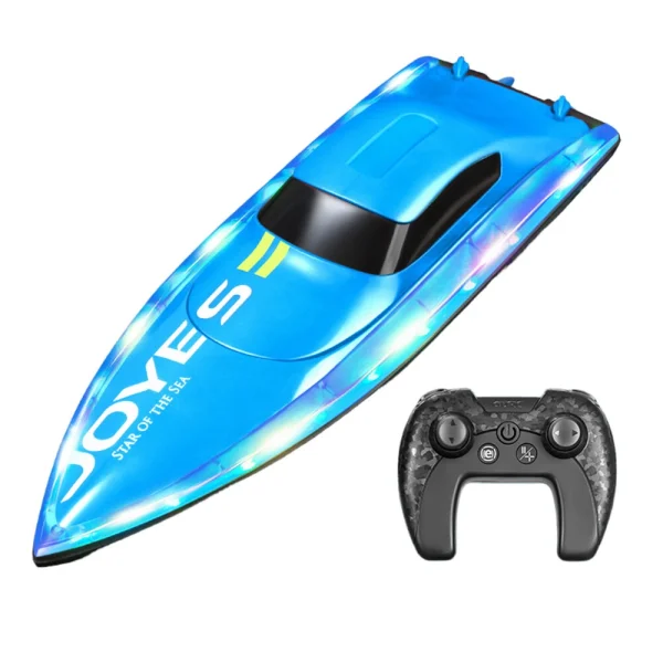 4DRC S7 RTR 2.4G RC Boat Waterproof Speedboat LED Light High Speed Remote Control Ship Dual Motors Vehicles Models Toys