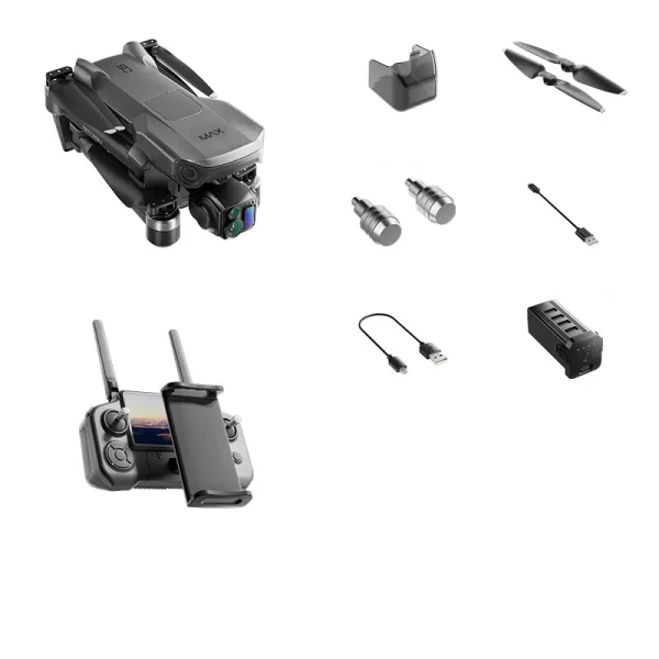 KEHRC P7 MAX GPS 10KM 5G Repeater Digital FPV with 4K 30fps HDR Video Wide-Angle 5X ZOOM Camera 3-Axis EIS Gimbal Telescopic 360 Obstacle Avoidance Optical Flow Touchable LCD Screen Controller Brushless Foldable RC Drone Quadcopter RTF - Image 8