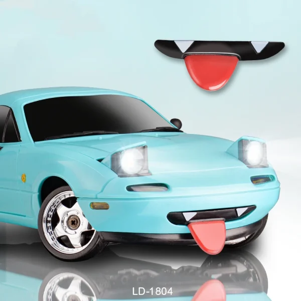 LDRC 1804 RTR 1/18 2.4G RWD RC Car Drift for Mazda MX-5 Gyro LED Light On-Road Full Proportional Racing Vehicles Models Toys - Image 4