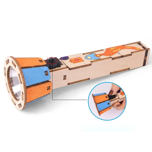 DIY Science Experiment Kit with Flashlight Educational Model Physics Toys Project Gift Kids Children - Image 3