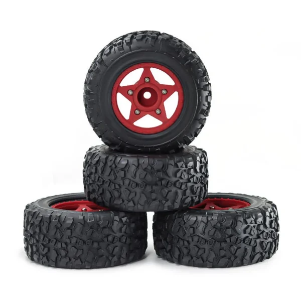 4PCS D231 Upgraded Off-Road Tires Wheels for 1/8 1/10 Short Course Truck RC Cars Vehicles Models Parts Accessories - Image 4