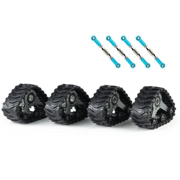 4PCS SG W001 Upgraded Track Wheels Tires 12mm Hex All Terrain for 124017 144001 104072 EC30B EAT14 1/10 1/12 1/14 RC Car Crawler Truck Off-Road Climbing Vehicles Model Spare Parts - Image 2
