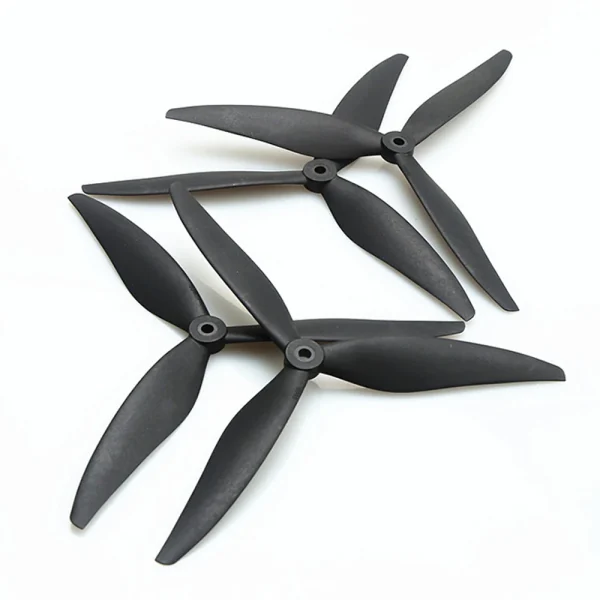 2 Pairs /4 Pairs 7040 8040 9045 3-Blade 5mm Shaft Black Fiberglass Nylon Propeller for 7 Inch 8 Inch 9 Inch FPV RC Racing Drone - Image 5