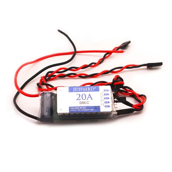 JDHMBD 20A High Current BEC Step-down Module SBEC UBEC External Power Supply Input 6-50V Supports 12S for RC Aircraft Helicopter - Image 4