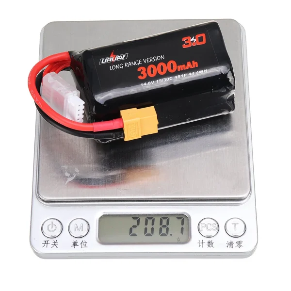 2Pcs URUAV VTC6 18650 4S 14.8V 3000mAh 15/30C 4S1P LR Li-ion LionPack Battery XT60 Plug for GEPRC Crocodile Baby 4 Crocodile7 Long Range FPV Racing Drone - Image 9