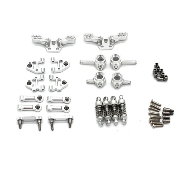 Upgraded Metal Parts Set Steering Cup Rear Wheel Seat Suspension Arm Upper Linkage Rod Shock Absorber for Wltoys 284131 284010 284161 K989 K969 1/28 RC Cars Vehicles Models Accessories - Image 3