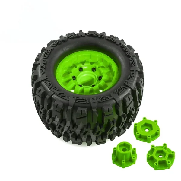 4PCS Tires Wheels Rims for Tamiya Arrma FS Racing MJX ZD Rlaarlo 1/10 RC Car Vehicles Models Spare Parts Accessories W198 - Image 8