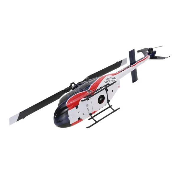 Eachine E186 1:27 Bell-206 Scale 2.4G 6CH Altitude Hold Optical Flow Positioning Dual Brushless Motor RC Helicopter - Image 8