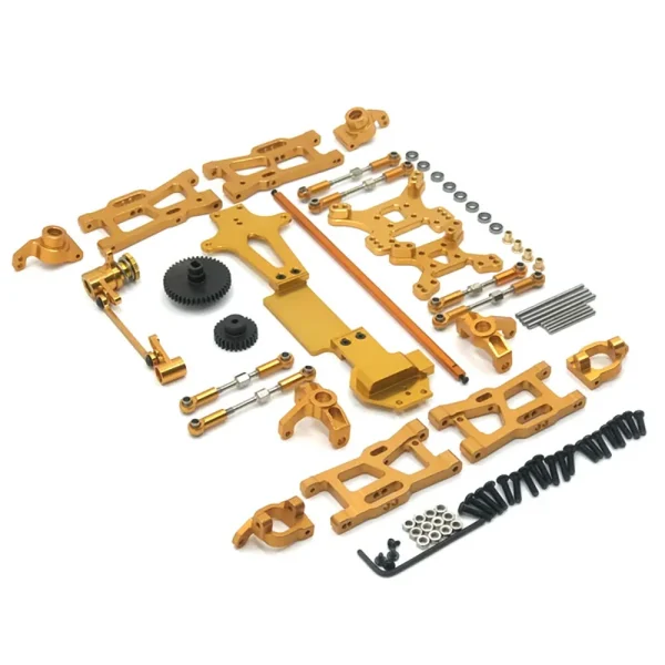 Upgrade Metal C Seat Steering Cup Swing Arm Central Drive Shaft For WLtoys 1/14 144010 144001 144002 RC Car Spare Parts - Image 6