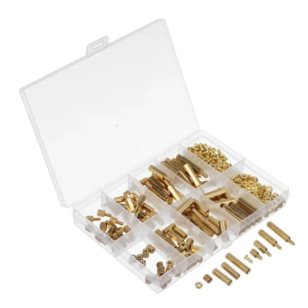350Pcs Hexagonal Copper Column M2 Hex Nut Standoff Single Head Pillar MFF Male-Female Female For PCB Board Motherboard Spacer - Image 9
