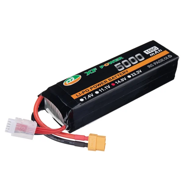 XF POWER 14.8V 5000mAh 100C 4S LiPo Battery XT60 Plug for RC Drone - Image 6
