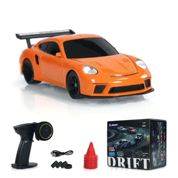 JIABAILE 4301/02/03/04 RTR 1/43 2.4G 4WD Drift RC Car Mini Race LED Light Optional Gyro Radio Control High-Speed Motor On-Road Racing Vehicle Model Boys Gifts Outdoor Toys - Image 2