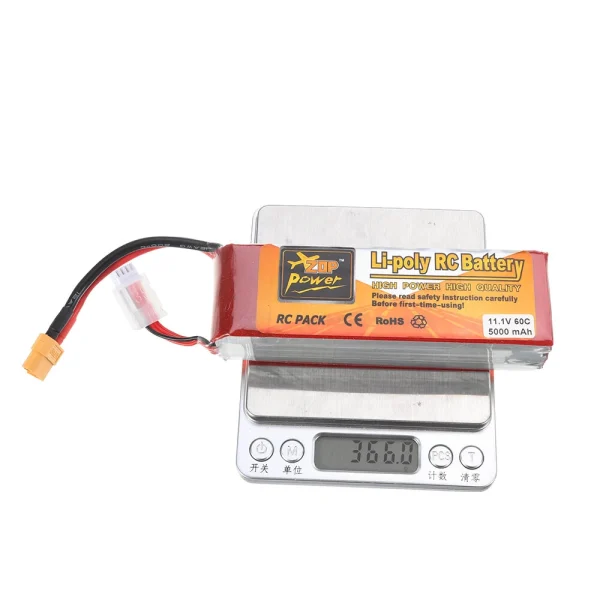 ZOP Power 11.1V 5000mAh 60C 3S Lipo Battery XT60 Plug for RC Quadcopter Car - Image 9