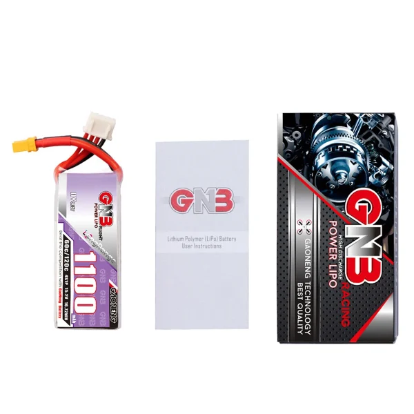 Gaoneng GNB 15.2V 1100mAh 60C 4S LiPo Battery XT30 / XT60 Plug for SpeedyBee BEE25 GEPRC Cinebot30 HD 4S Geprc Tern LR40 RC Drone FPV Racing - Image 5