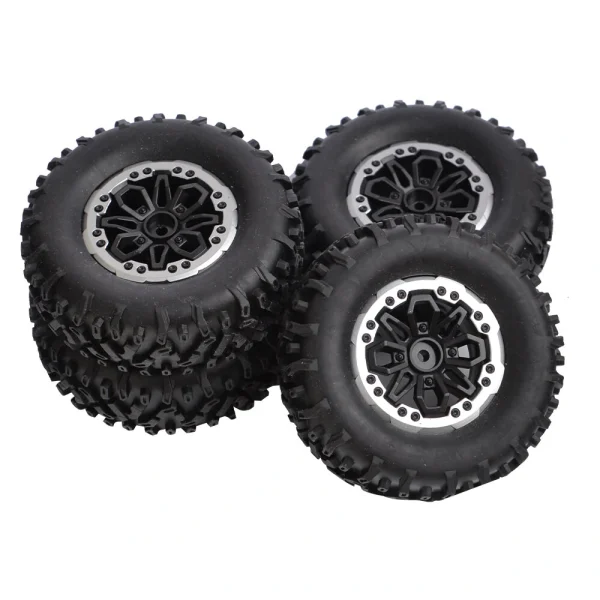 4PCS LDRC RC Car Upgraded Parts Soft Tires Wheels Rims for 1297 1299 WPL B14 B24 C14 C24 C34 C44 MN D90 91 96 99 99S RC Cars Vehicles Models Accessories L0001-6 - Image 4
