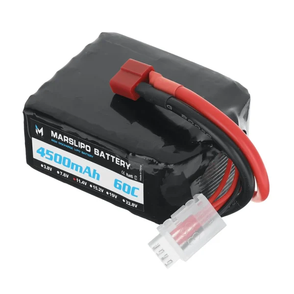MARSLIPO 11.4V 4500mAh 60C 3S Lipo Battery T Plug with XT60 Adapter for RC Model Toys - Image 2