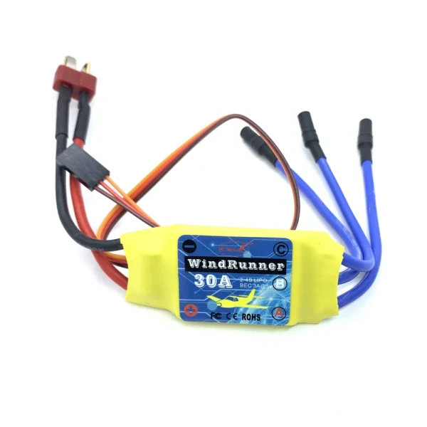2PCS Brushless ESC 30A Speed Control 2S 3S T-Plug JST for 2212 Brushless Motor KT SU27 RC Airplane FPV Racing Drone RC Car Boat