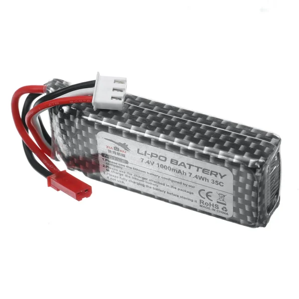 XIAXIU Raptor H650 Sea Land Air RC Airplane Warbird Spare Parts 7.4V 1000mAh Lipo Battery With JST Plug - Image 3
