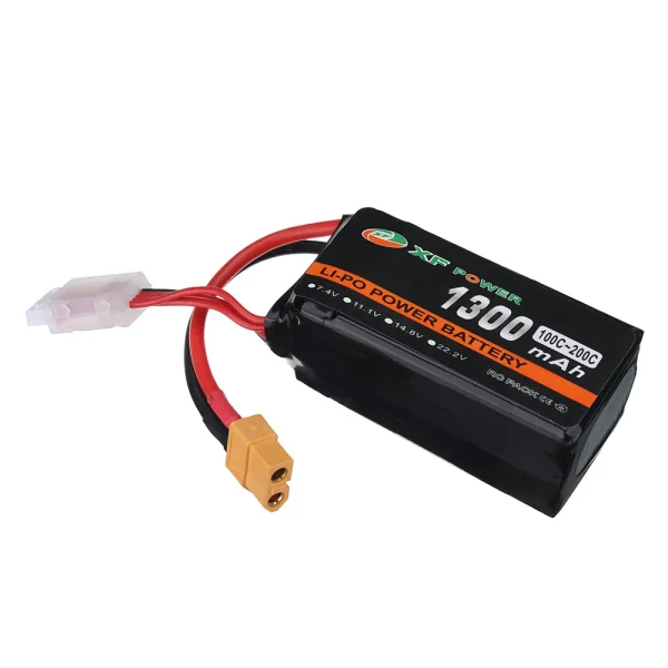 XF POWER 14.8V 1300mAh 100/200C 4S LiPo Battery XT60 Plug for RC Drone - Image 4