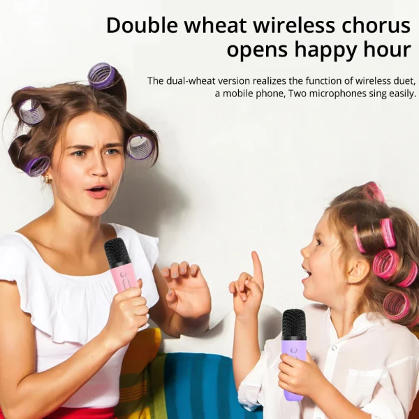 T97 Bluetooth Children's Singing Machine Karaoke Audio Microphone Integrated Early Education Toys Various Changing Channels - Image 6