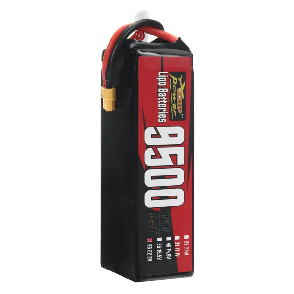 ZOP Power 6S 22.2V 9500mAh 65C 210.9Wh LiPo Battery XT60 Plug for Long Range RC Drone FPV Racing - Image 5