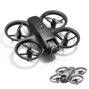 PJC D16 WiFi FPV with Dual Camera 180 Electrically Adjustable Optical Flow Hover Automatic Obstacle Avoidance Circle Protection Kids Gifts 2.4G 4CH 6-Axis Remote Control RC Toys Drone Quadcopter RTF