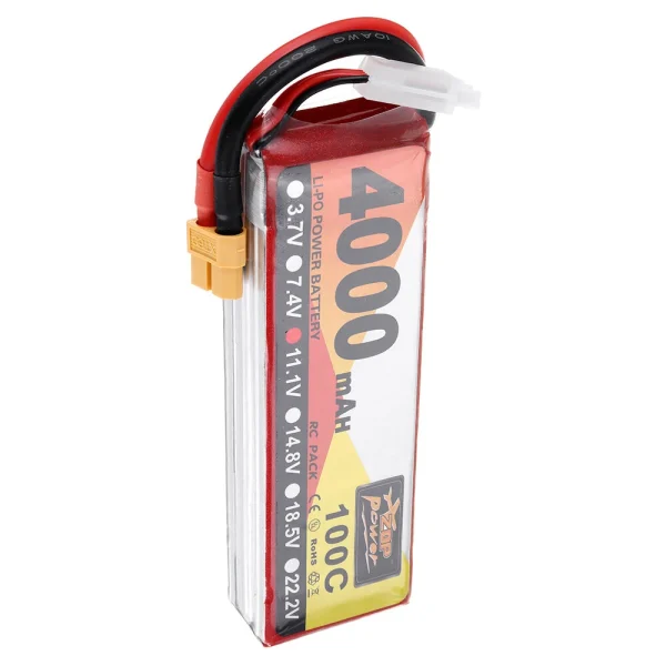 ZOP Power 11.1V 4000mAh 100C 3S Lipo Battery XT60 Plug for RC Racing Drone - Image 5